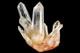 Tangerine Quartz Crystal Cluster - Madagascar #112829-4